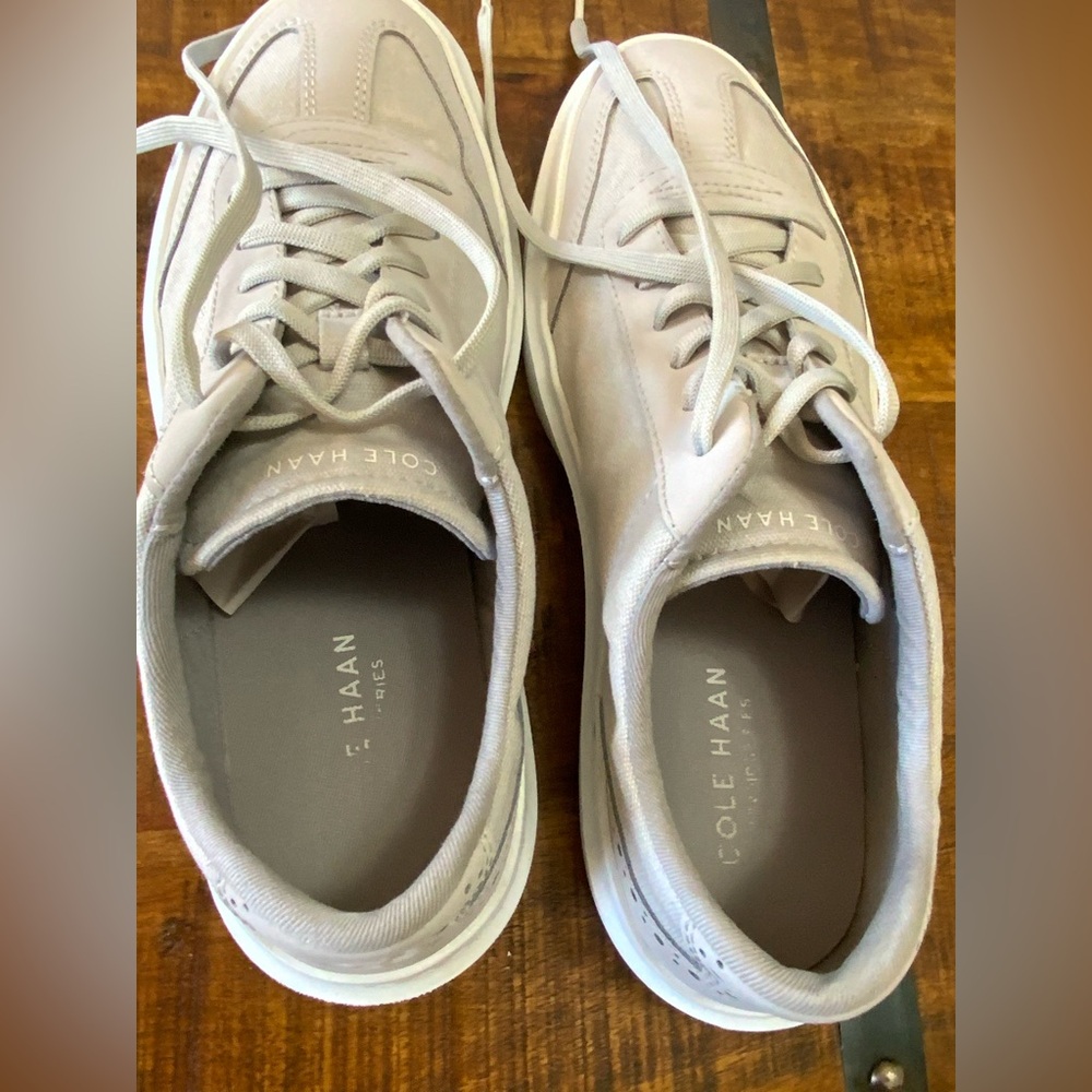 Cole Haan GrandPro Rally T-Toe Sneaker Casual Light Grey Mens Size 8 1/2 C36747 - Picture 11 of 12